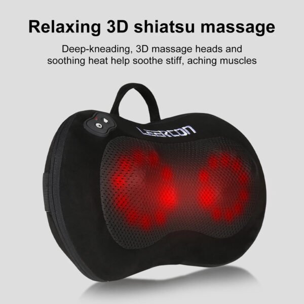 Shiatsu Cordless Back & Neck Massager with Heat - Image 2