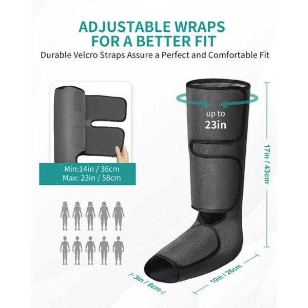 Nekteck Air Compression Leg Massager – Calf Wraps for Relaxation - Image 4