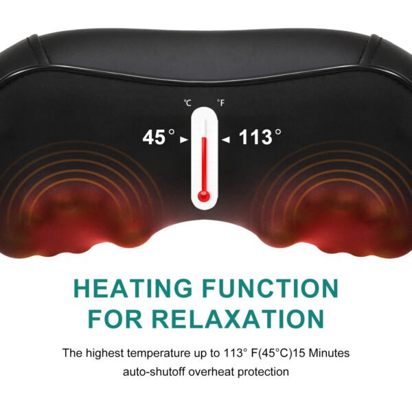 Shiatsu Neck & Back Massager with Heat - Image 4