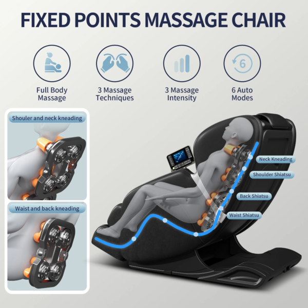 Zero Gravity Full Body Massage Chair with Bluetooth - Image 3