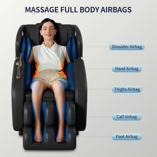 Zero Gravity Full Body Massage Chair with Bluetooth - Image 4