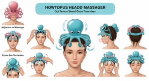 how to use octopus head massager