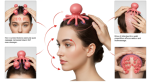how to use octopus head massager