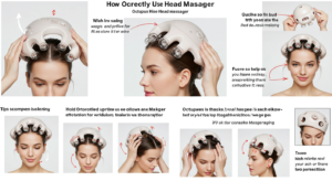 how to use octopus head massager
