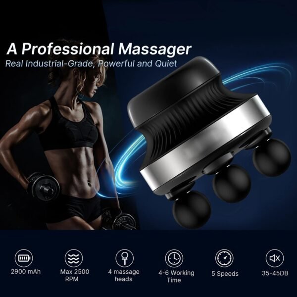 Okayso 3-in-1 Portable Back & Waist Massager – Deep Tissue Pain Relief