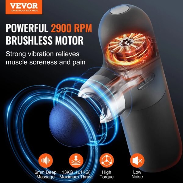 VEVOR Small Massage Gun – Powerful & Portable Relief - Image 2
