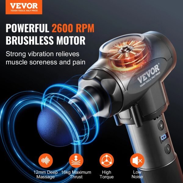 VEVOR Percussion Massage Gun – Pain & Muscle Relief - Image 2