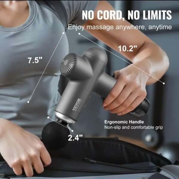 Deep Tissue Massage for Athletes – 8 Levels, 6 Heads, 24V 2500mAh - Image 3