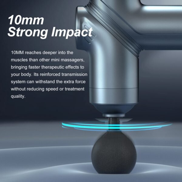 Portable Deep Tissue Massage Gun with 8 Heads - Image 3