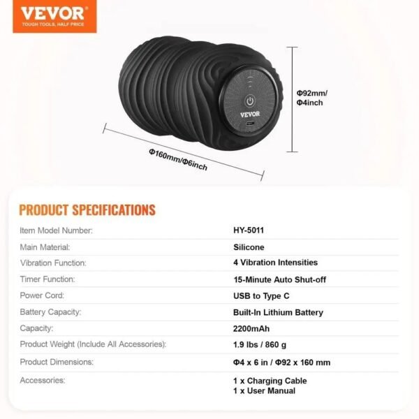 Rechargeable Vibrating Massage Ball – Deep Muscle Relief - Image 5