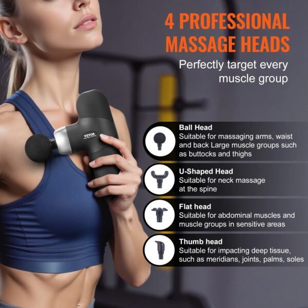 VEVOR Small Massage Gun – Powerful & Portable Relief - Image 5