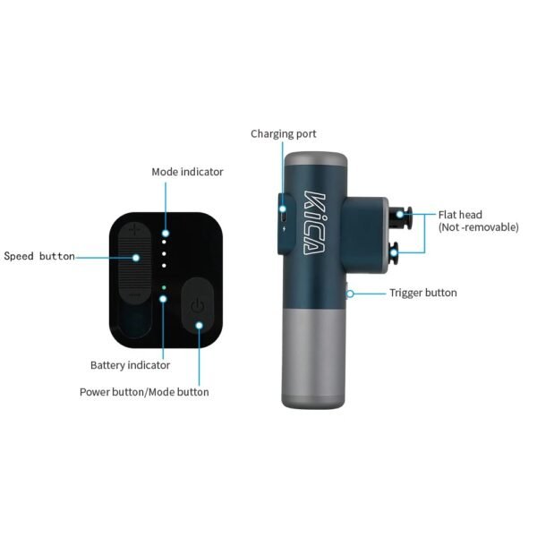 KICA 3 Double Head Professional Massage Gun 4o mini - Image 5