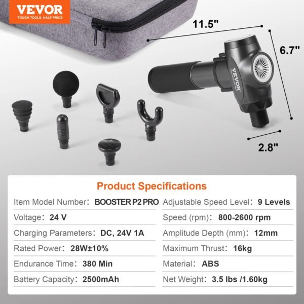 VEVOR Percussion Massage Gun – Pain & Muscle Relief - Image 7