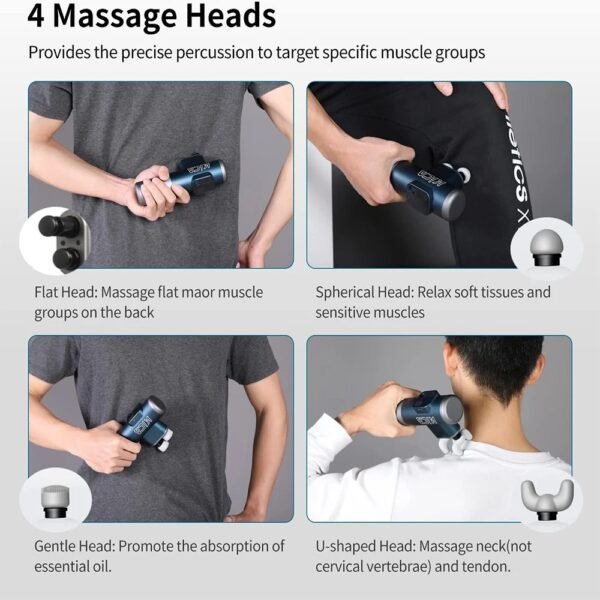 KICA 3 Double Head Professional Massage Gun 4o mini - Image 6